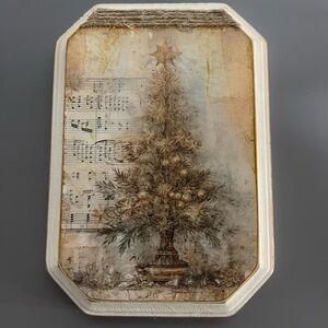 Vintage Christmas Tree Wall Art